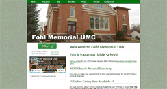 Desktop Screenshot of fohlmemorialumc.org