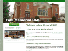 Tablet Screenshot of fohlmemorialumc.org